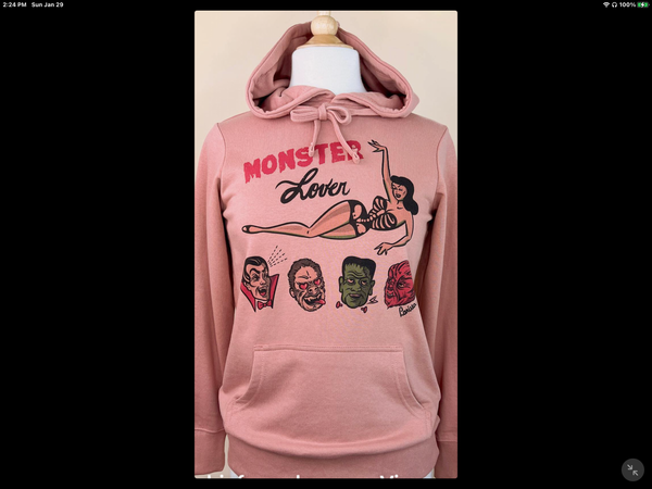 Pink 2025 monster hoodie